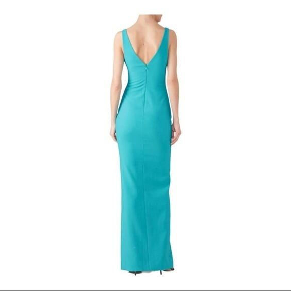 Likely Nicolette Gown in Teal Blue Long Formal Maxi Dress - Picture 2 of 10